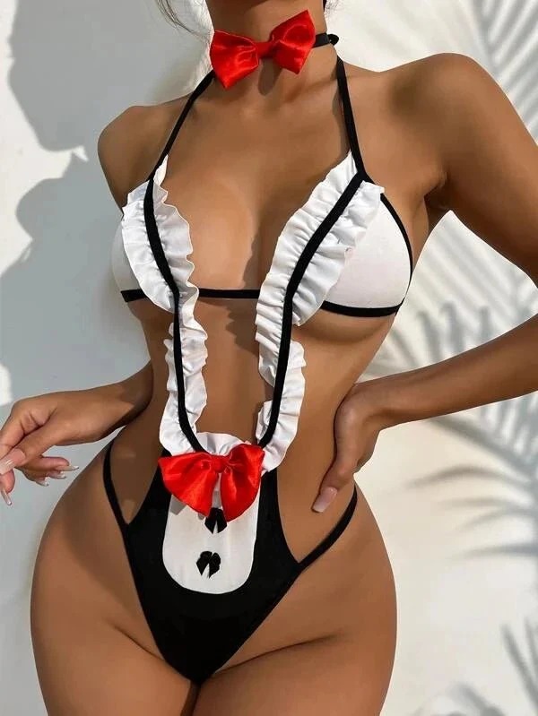 Fırfırlı Hizmetçi Body